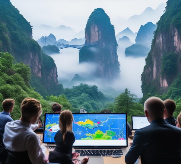 张家界的软件开发秘境，自然与技术的完美融合